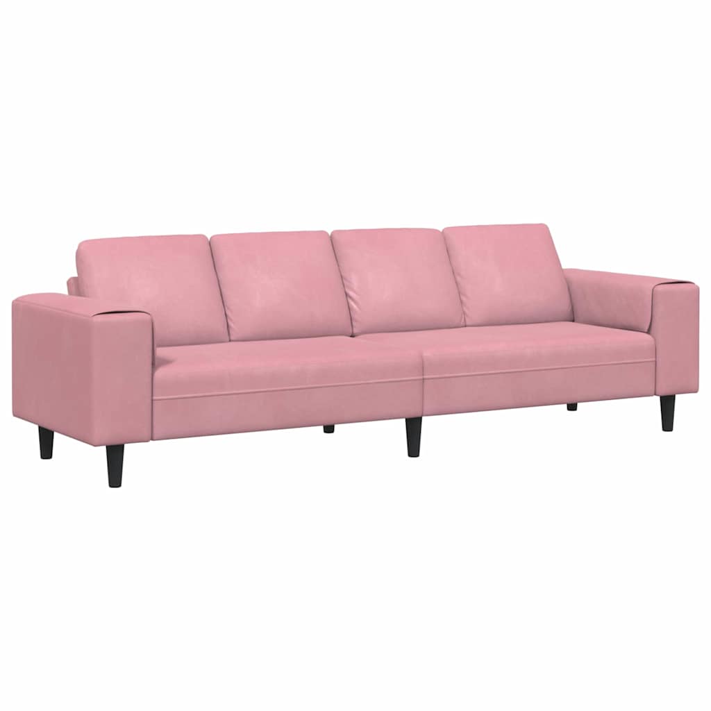 Sofa Set Pink Velvet